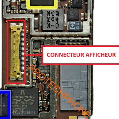 CONNECTEUR NAPPE AFFICHAGE ipad 2