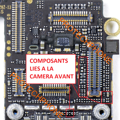 CAMERA AVANT OU FACETIME iphone 5S