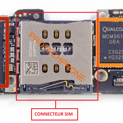 CONNECTEUR SIM iphone 5C