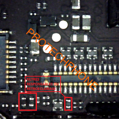 LUMINOSITE DE L'ECRAN OU RETROECLAIRAGE iphone 5C