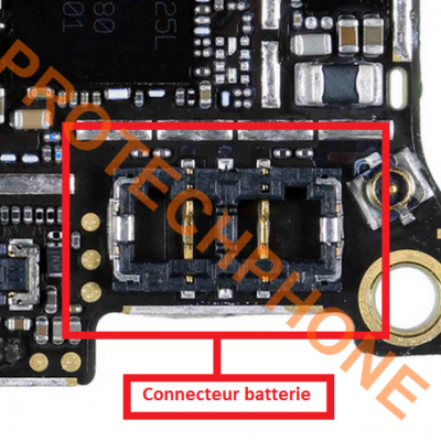 CONNECTEUR BATTERIE sur IPhone SE