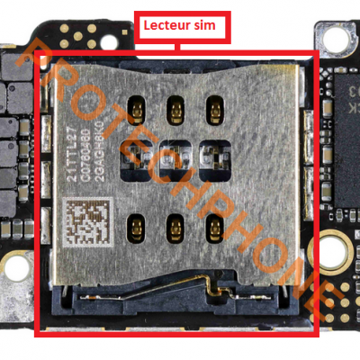 CONNECTEUR SIM sur iPhone SE